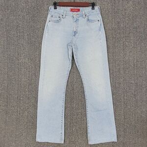 Vintage Levis 519 Jeans Womens 11 JR Blue Denim Low Flare Leg Hippie Y2K 28x30